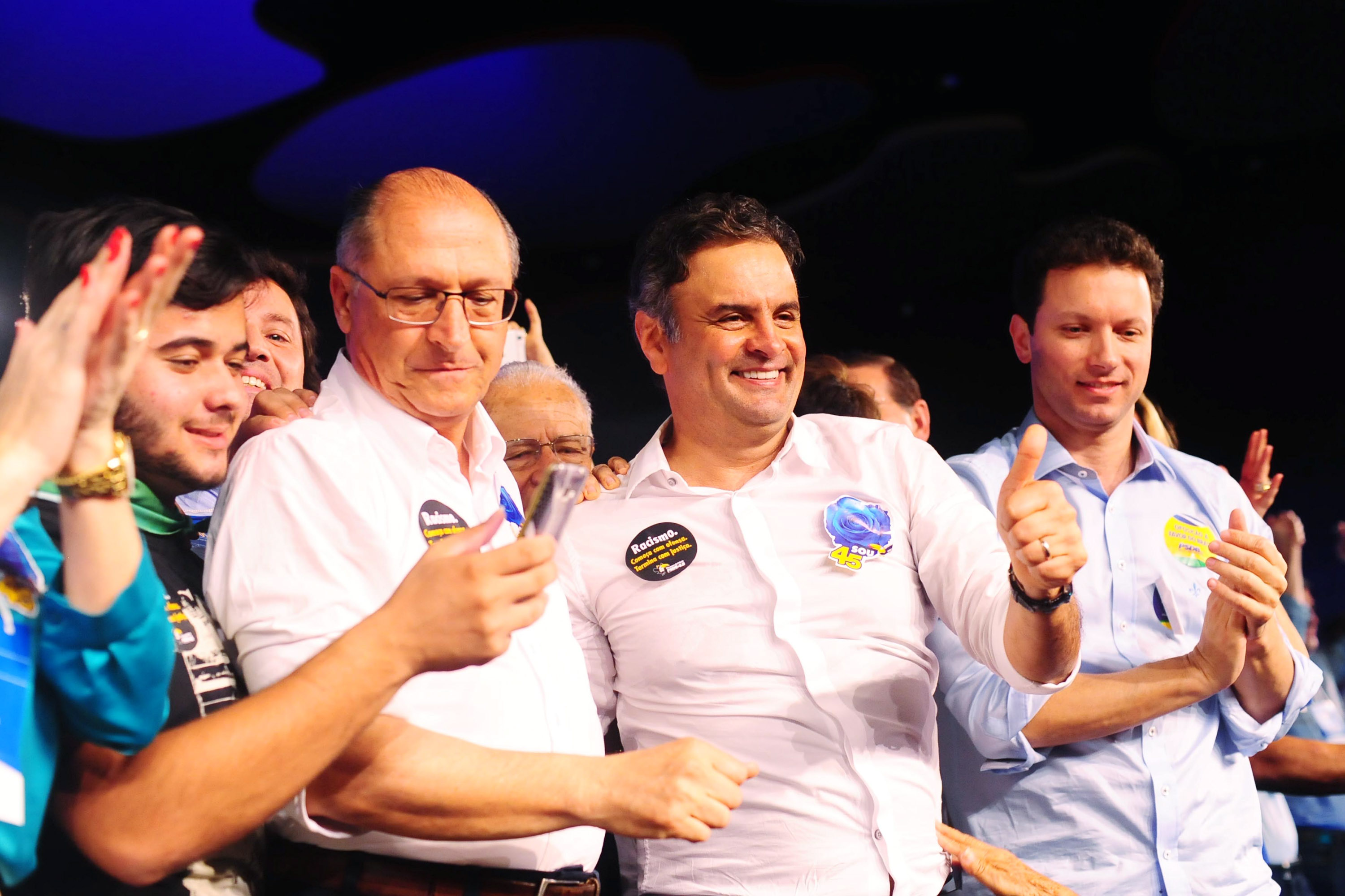 Alckmin e Aécio, os presidenciáveis do PSDB: corrida por novas filiações. | George Gianni/Fotos Publicas