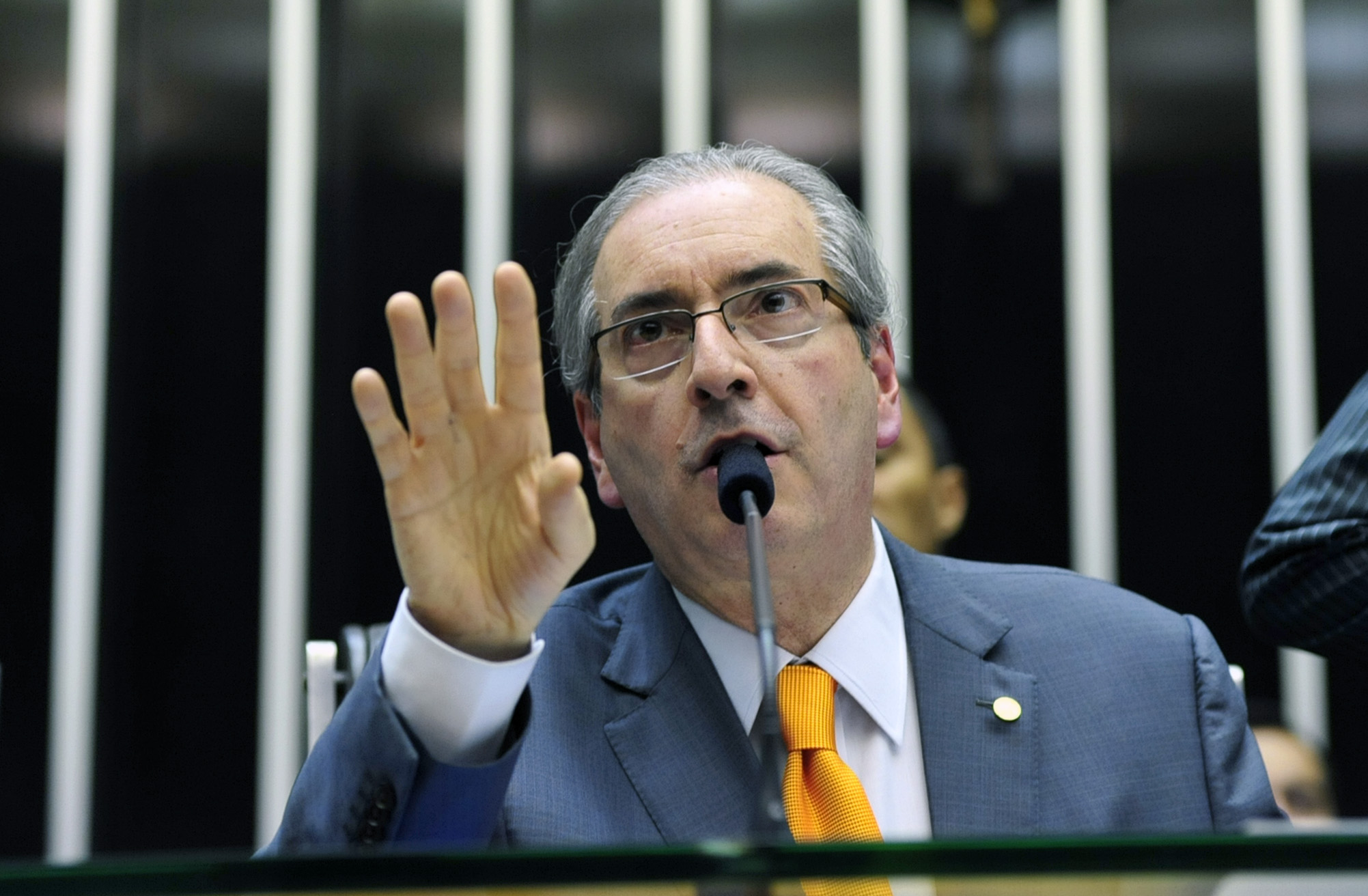 Rompido com o governo, Eduardo Cunha aproveitou para ironizar a má avaliação do governo Dilma. | Luis Macedo / Câmara dos Deputados