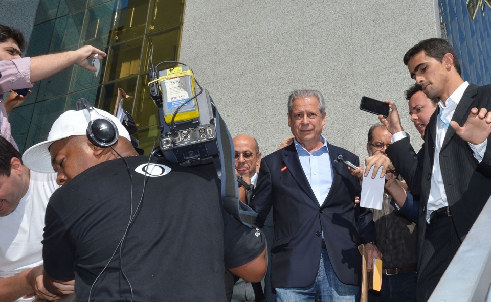 José Dirceu:  segundo a PF, provas do envolvimento dos investigados na prática dos crimes de corrupção. | Fabio Rodrigues Pozzebom/Agência Brasil