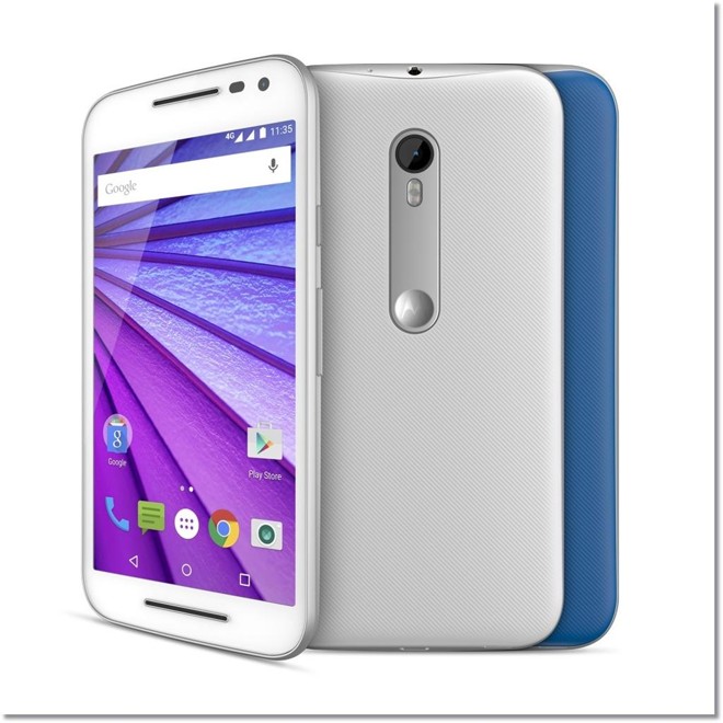 MOTO G 3ª GERAÇÃO: o novo modelo de um dos celulares mais populares no país está sendo vendido por R$ 899. O aparelho veio com upgrades em relação ao seu antecessor, como um display Gorilla Glass que o protege de quedas na água e riscos na tela. A Motorola também promete uma bateria que dura o dia inteiro. | 