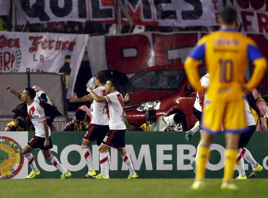 River Plate venceu o Tigres por 3 a 0 e sagrou-se campeão da Libertadores de 2015. | Marcos Brindicci/Reuters