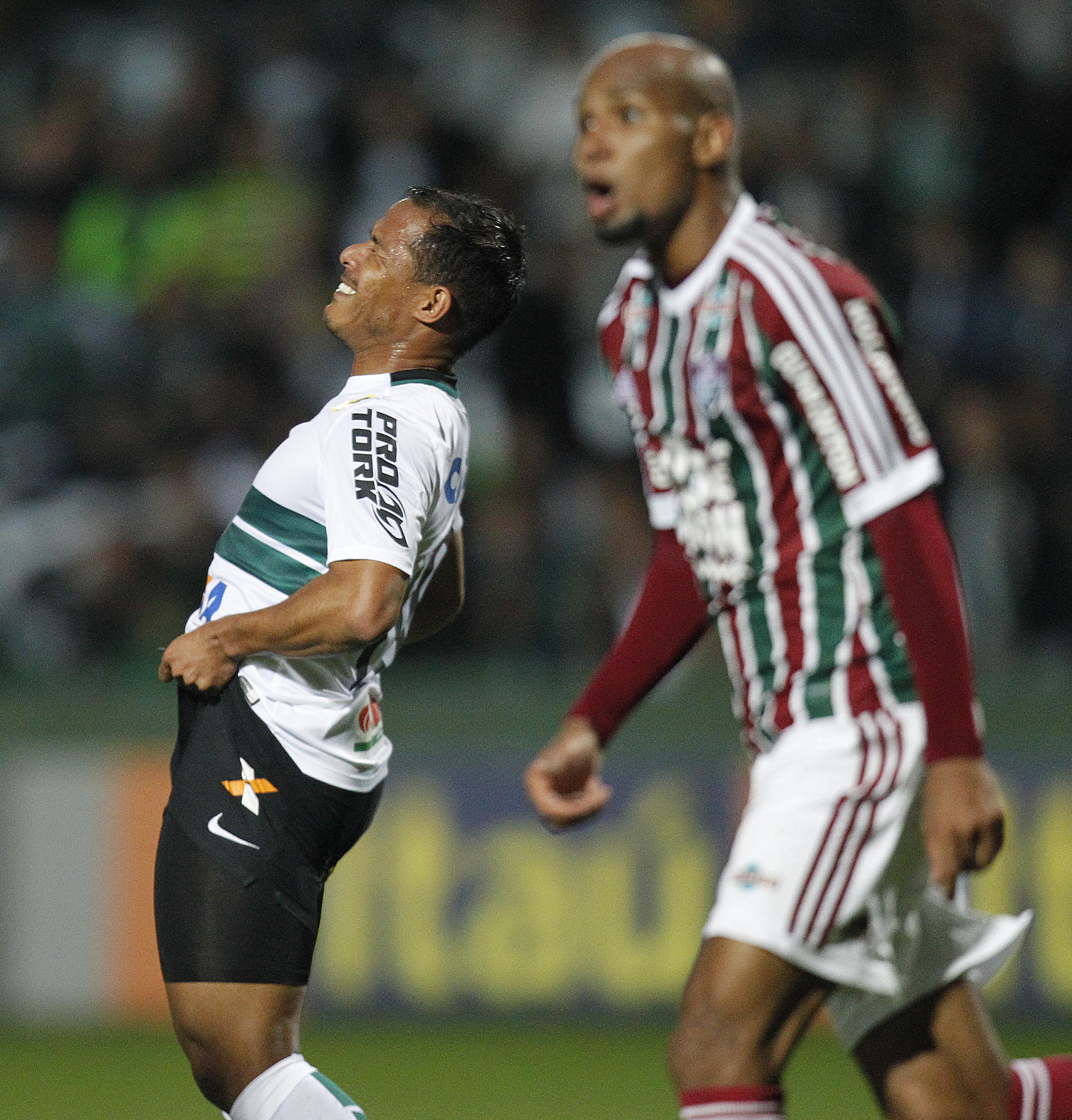 Marcos Aurélio lamenta oportunidade perdida do Coritiba contra o Fluminense. | Jonathan Campos/Gazeta do Povo