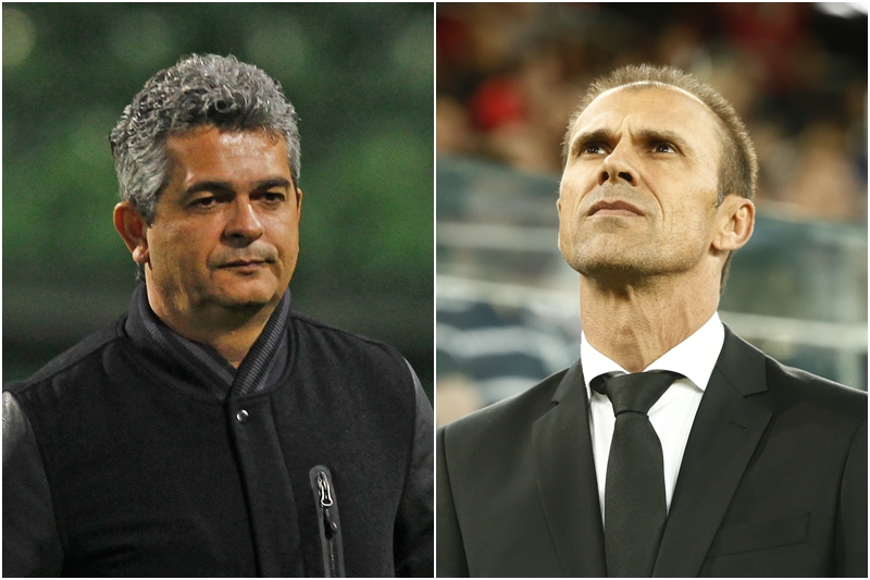 Ney Franco e Milton Mendes. | /