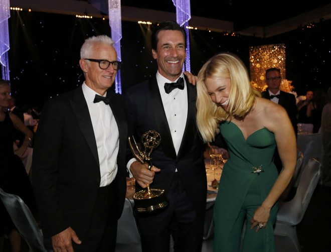John Slattery, Jon Hamm e January Jones, todos de “Mad Men”. | MARIO ANZUONI/REUTERS