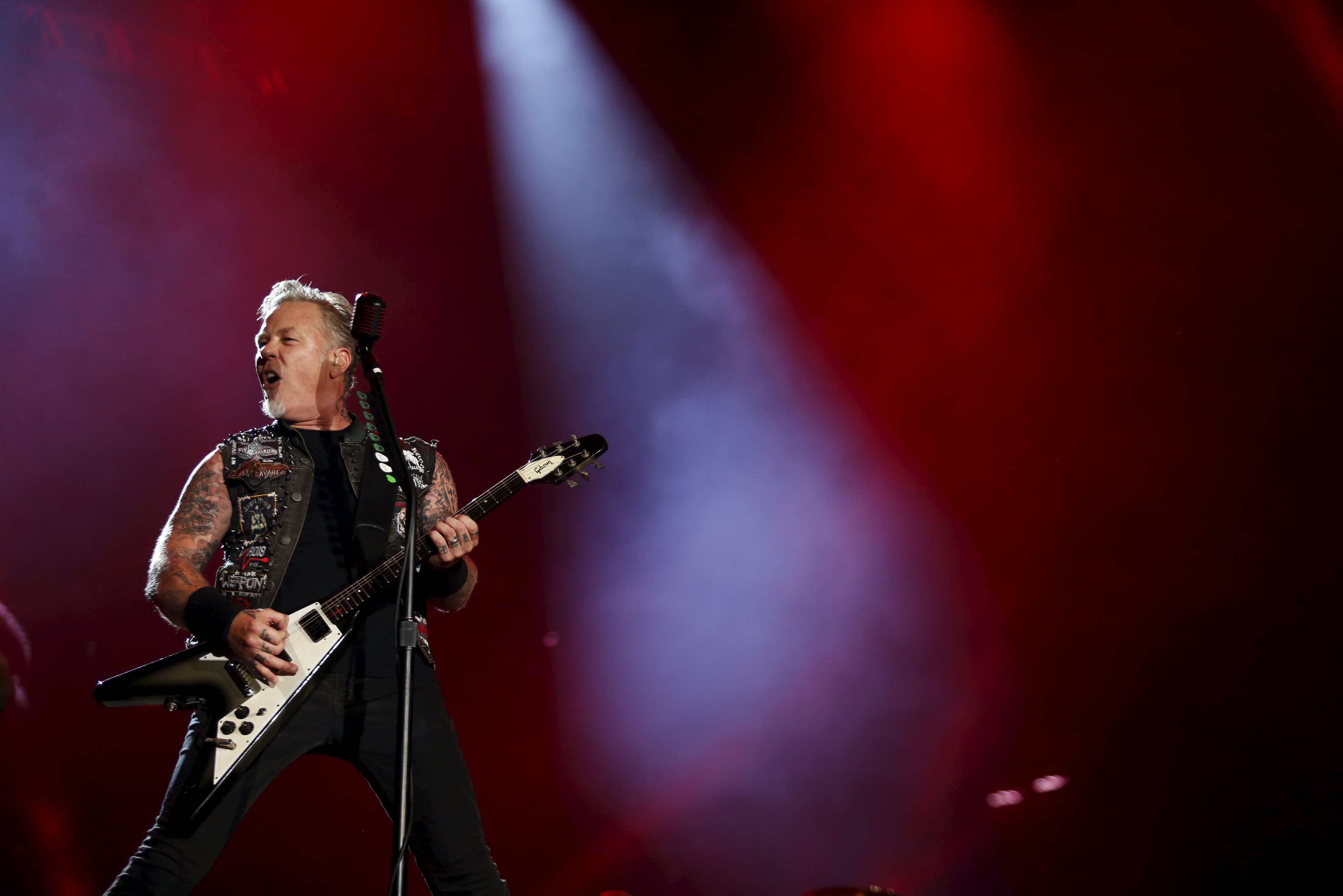 James Hetfield durante apresentação do Metallica no Rock in Rio | PILAR OLIVARES/REUTERS