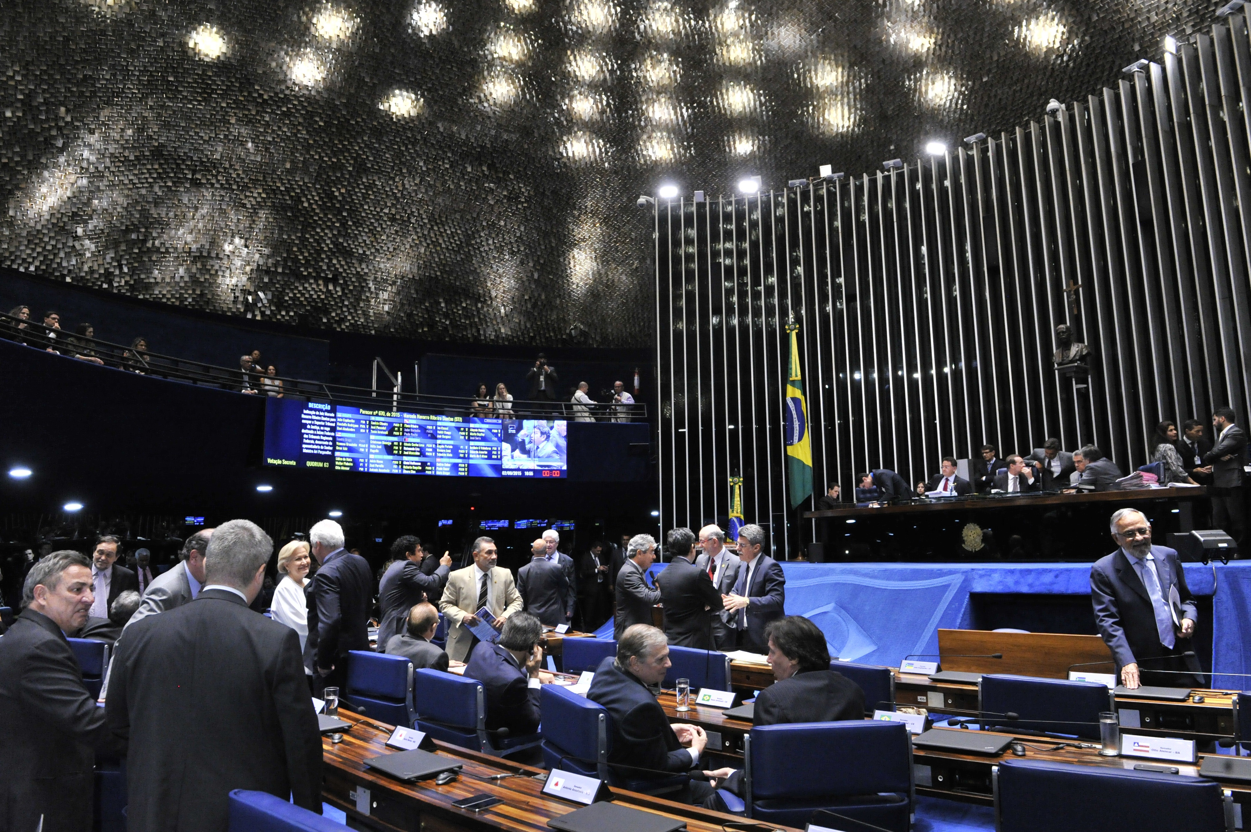 Plenário do Senado: reforma política em votação. | Waldemir Barreto/Waldemir Barreto/Agência Senado