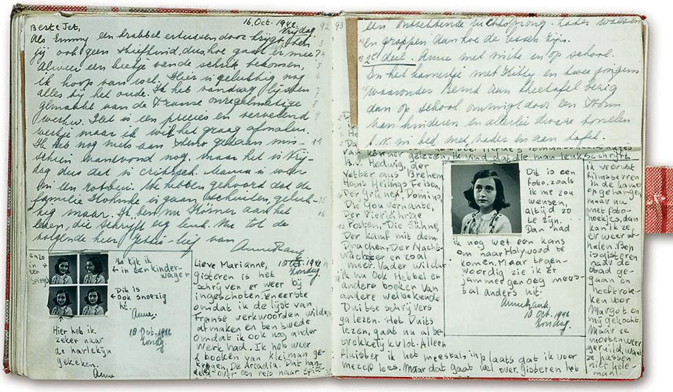Original do diário, escrito por Anne Frank em seu esconderijo em Amsterdã. Há pelo menos mais três versões da obra. | Reprodução