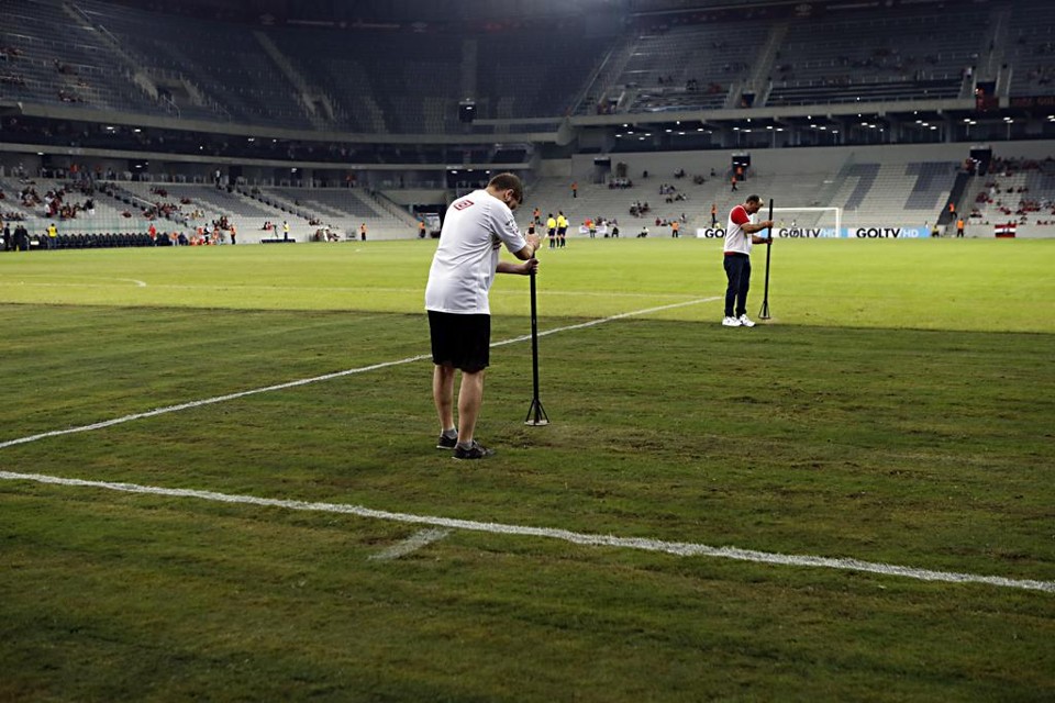 Gramado da Arena precisou ser replantado devido ao show de Rod Stewart. | Albari Rosa/Gazeta do Povo