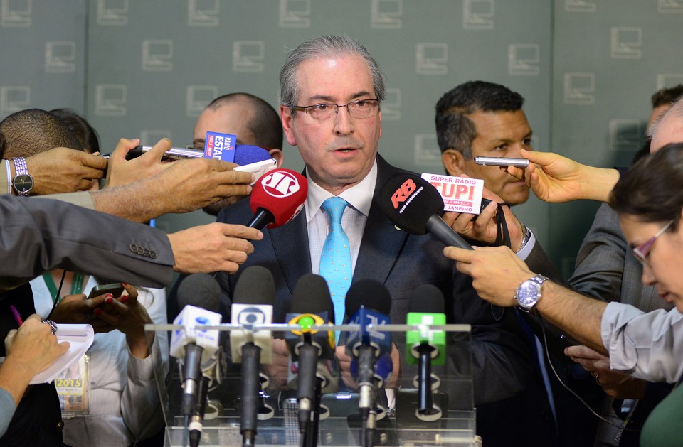 Eduardo Cunha, presidente da Câmara federal: oposição ao governo. | Gustavo Lima / Câmara dos Deputados