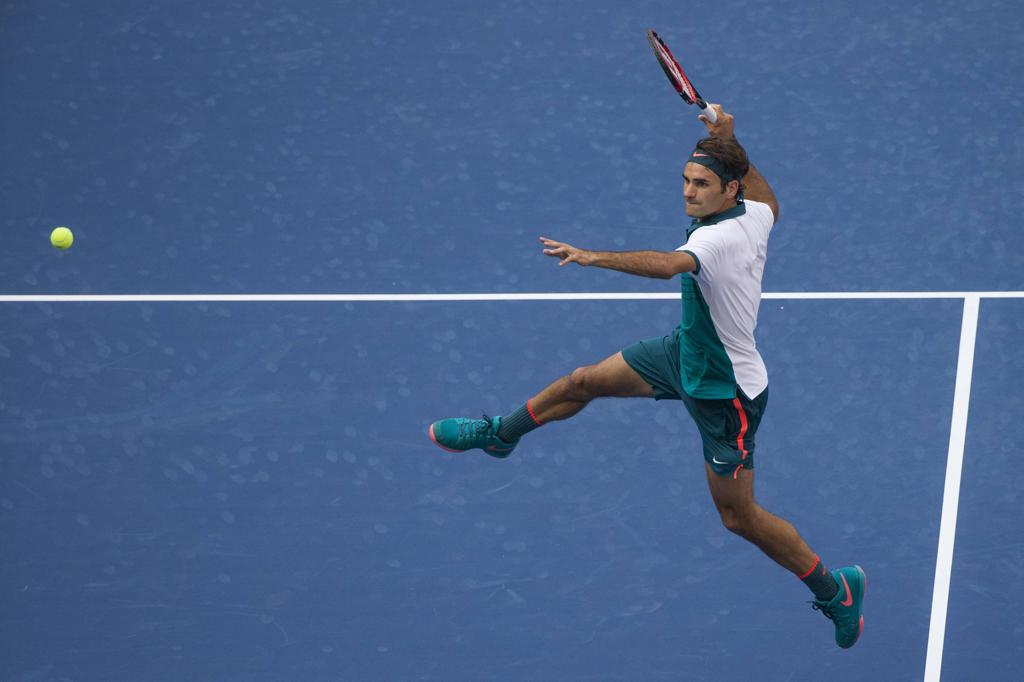 Roger Federer passou fácil pela estreia no Aberto dos Estados Unidos. | Adrees Latif/Reuters