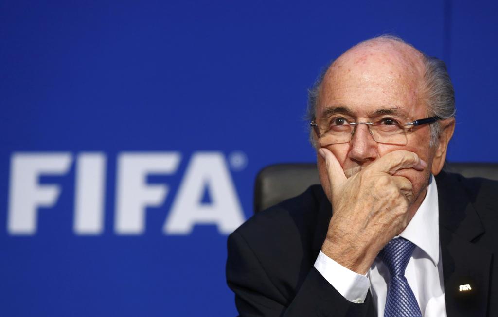 Blatter é suspeito de irregularidades em contrato com a Federação Caribenha. | ARND WIEGMANN/REUTERS