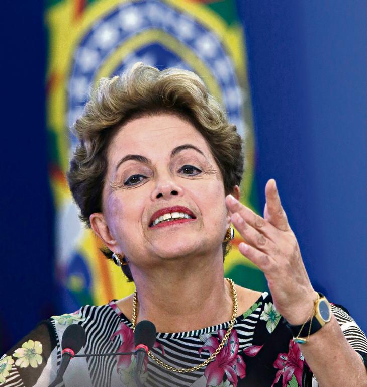 Dilma disse que está otimista na “superação das dificuldades”. | Ueslei Marcelino/Reuters