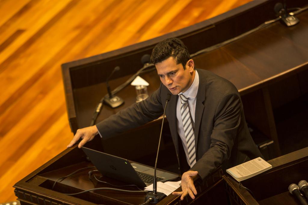 Sergio Moro participa da Quinta Semana Institucional do Tribunal Regional do Trabalho: juiz é convidado para inúmeros eventos desde que assumiu a Lava Jato. | Marcelo Andrade/Gazeta do Povo