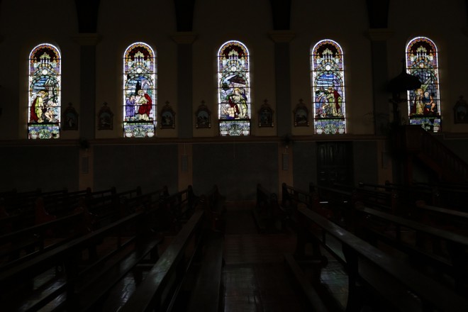 Interior da igreja matriz de Três Arroios, ponto turístico da cidade que integra roteiro regional. Foto: Jonathan Campos/Gazeta do Povo | 