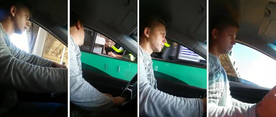 Vídeo viralizou na internet e causou confusão entre motoristas. | Reprodução/Facebook
