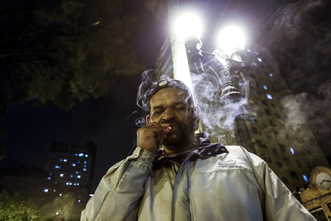 João Batista do Nascimento, o “Pastor” - 25 anos de rua: ele chamou a turma da rua a participar do Intervidas. | Daniel Castellano/Gazeta do Povo