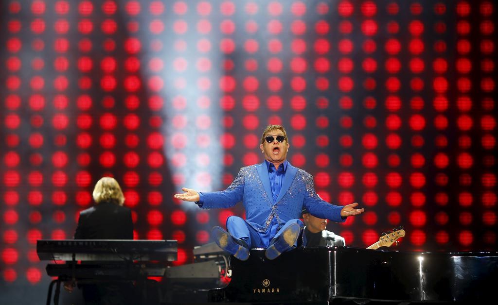 Elton John no show do último domingo | Ricardo Moraes/Reuters