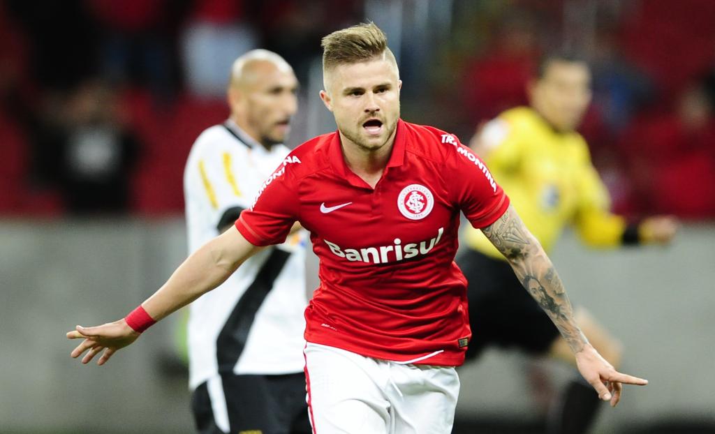 Eduardo Sasha marcou o dele na goleada do Internacional sobre o Vasco. | Ricardo Duarte/Divulgação/Internacional