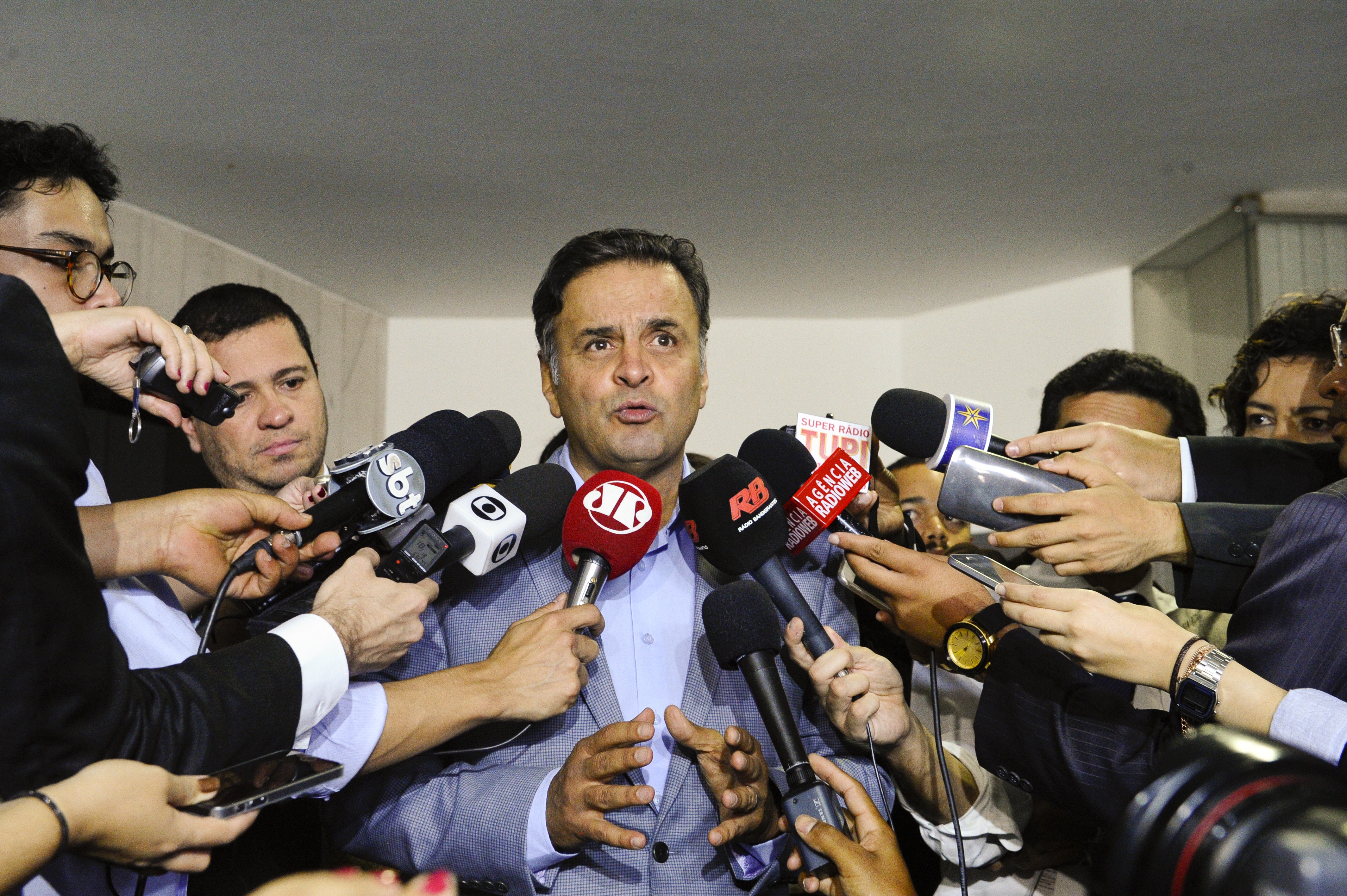 Para Aécio, a possível retirada de status de ministério da Controladoria-Geral da União (CGU) é “algo criminoso” | Edilson Rodrigues/Agência Senado