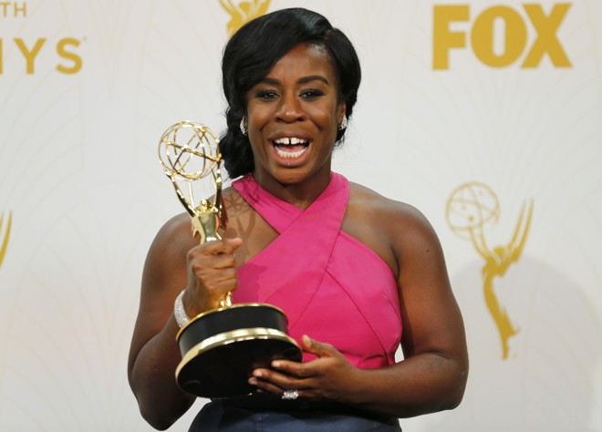 Uzo Aduba, a “Crazy Eyes” de “Orange is the New Black”, venceu mais uma vez neste ano. | MIKE BLAKE/REUTERS