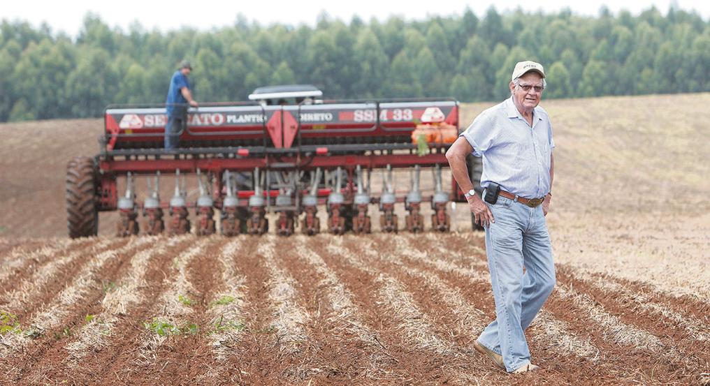 Nonô Pereira não foi o primeiro agricultor a usar o sistema, mas foi seu maior difusor por 40 anos. | Jonathan Campos/Gazeta do Povo
