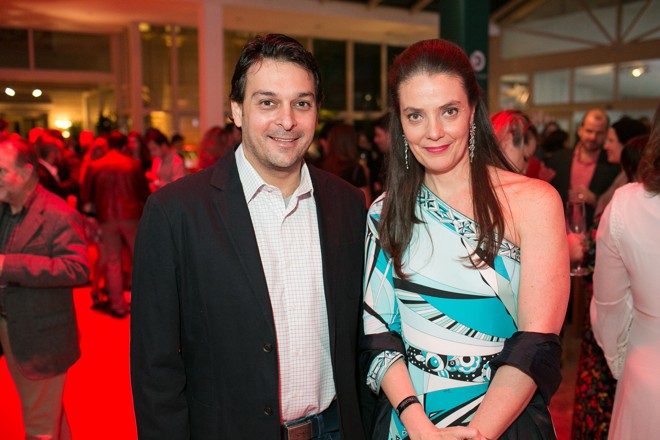 O sócio do restaurante Pobre Juan, Luiz Marsaioli, com a diretora da Unidade de Jornais do GRPCOM, Ana Amélia Filizola. | Rubens Nemitz Jr