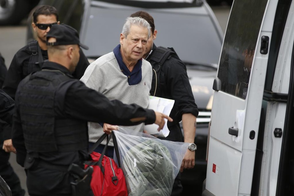 José Dirceu, ex-ministro, preso em Curitiba. | Henry Milleo/Gazeta do Povo