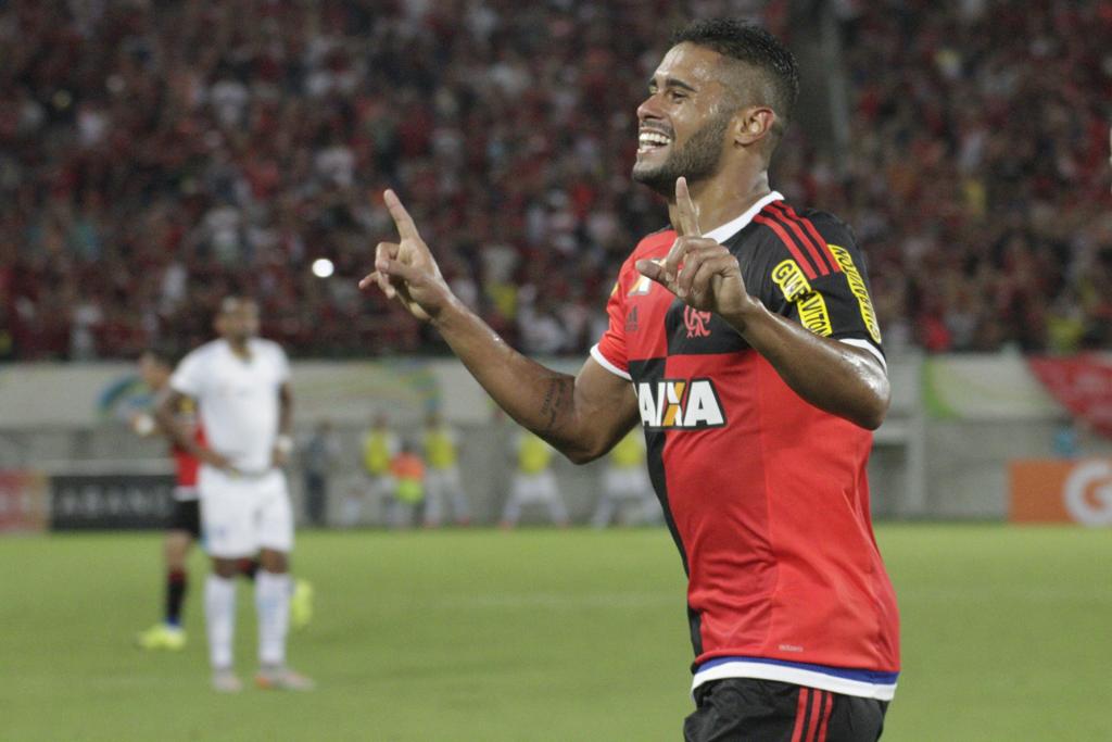 Kayke marcou dois gols contra o Avaí em Natal. | Gilvan de Souza/Flamengo