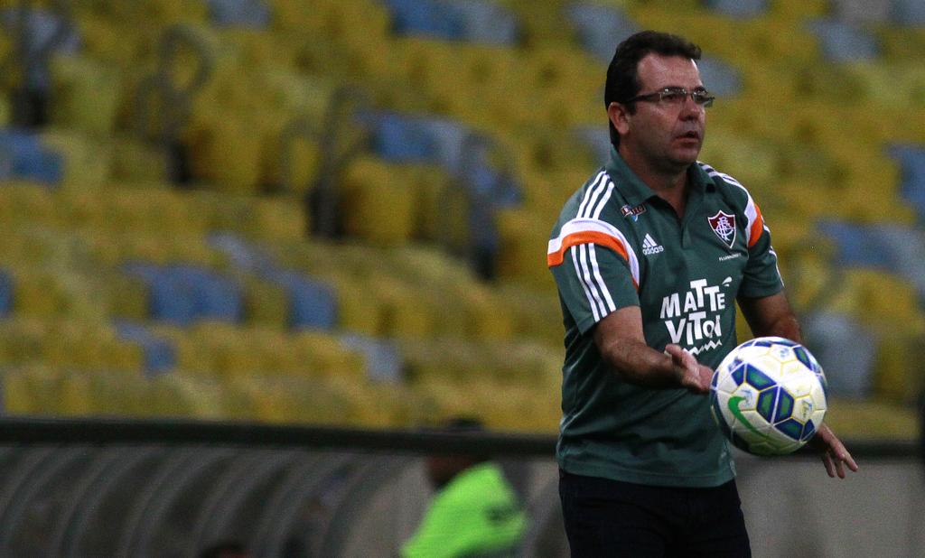 Técnico Enderson Moreira não resistiu à goleada para o Palmeiras por 4 a 1. | Nelson Perez/Fluminense
