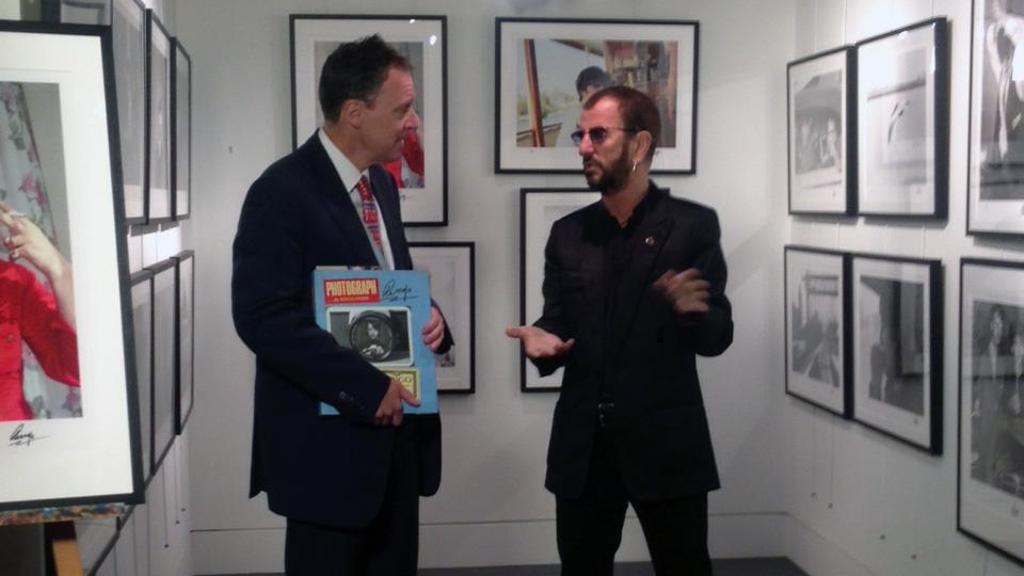 Ringo Starr na abertura da exposição na National Portrait Gallery | National Portrait Gallery /Divulgação