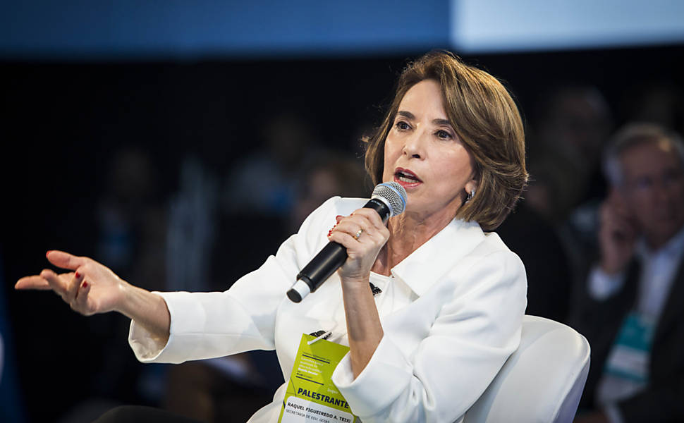 Raquel Teixeira durante Seminário Internacional Caminho para a Qualidade da Educação Pública: Gestão Escolar | Bruno Santos/Folhapress