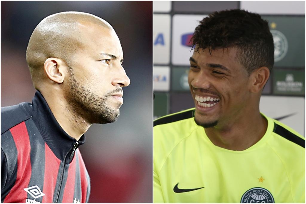Kadu e Juninho duelam neste domingo no clássico Atletiba no Couto Pereira. | /