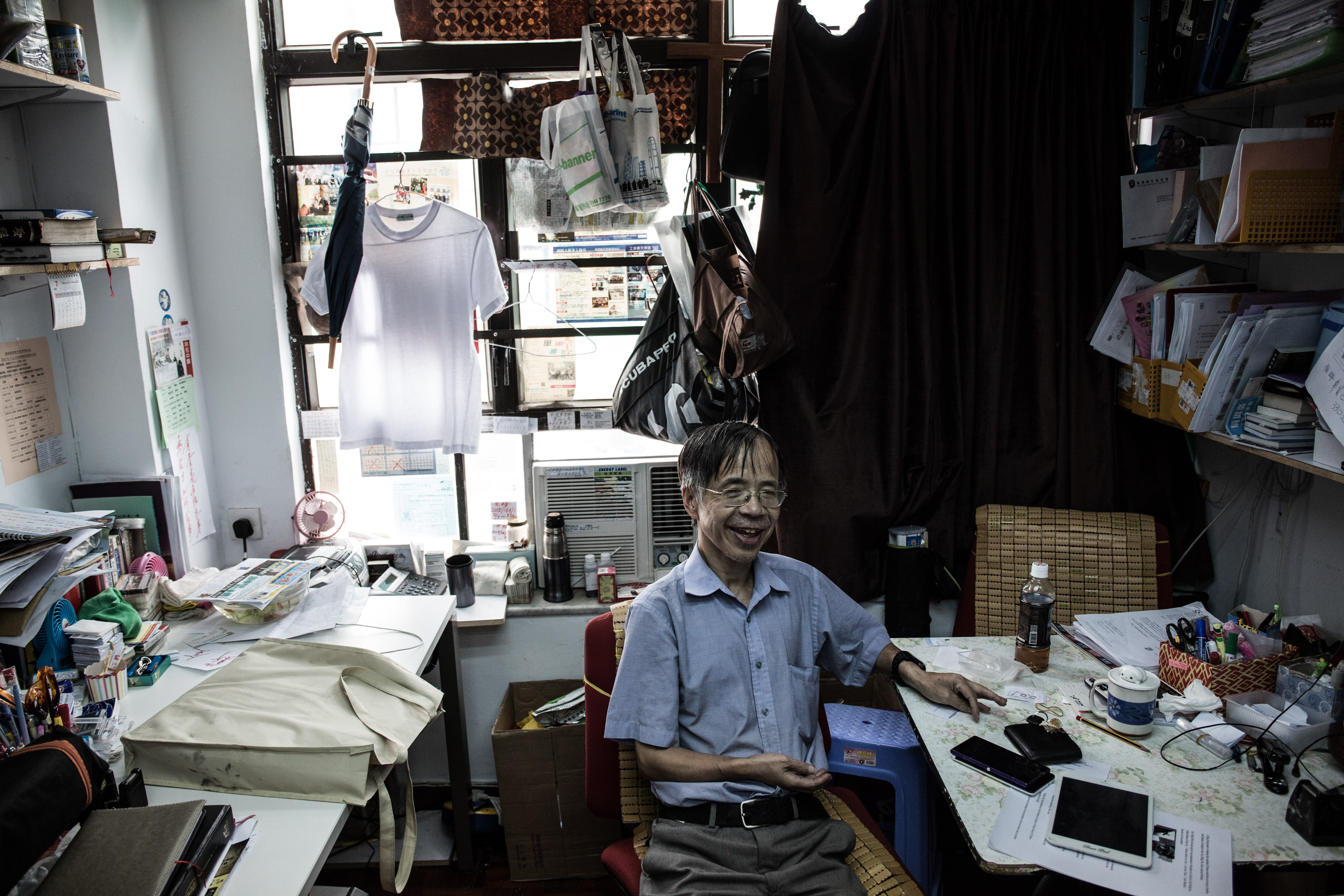 O reverendo Philip Woo disse ter sido repreendido por suas atividades religiosas | Lam Yik Fei /para The New York Times