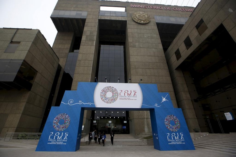 Reunião do FMI está sendo realizada em Lima, no Peru. | MARIANA BAZO/REUTERS