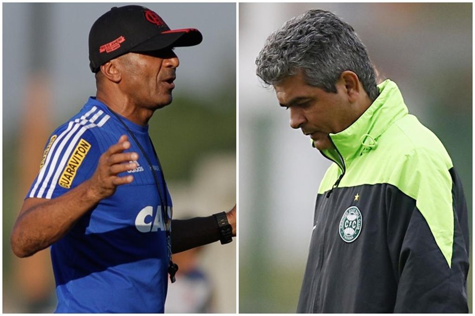 Cristovão Borges e Ney Franco: os comandantes da dupla Atletiba | Divulgação Flamengo e Albari Rosa/Gazeta do Povo
