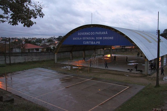 Escola Dom Orione, no Santa Quitéria, é uma das que podem ser fechadas | Divulgação/Seed