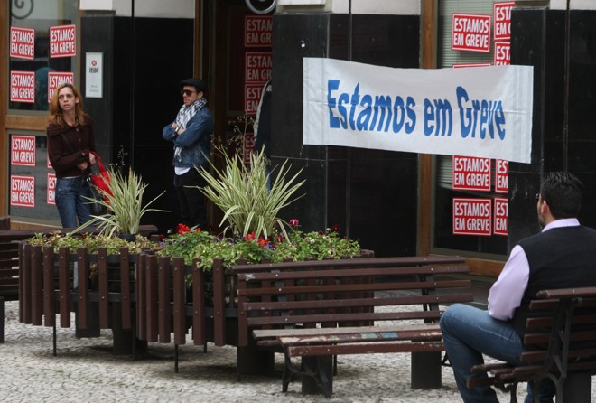 Greve dos bancários vai completar 21 dias na próxima segunda-feira. | Aniele Nascimento/Gazeta do Povo