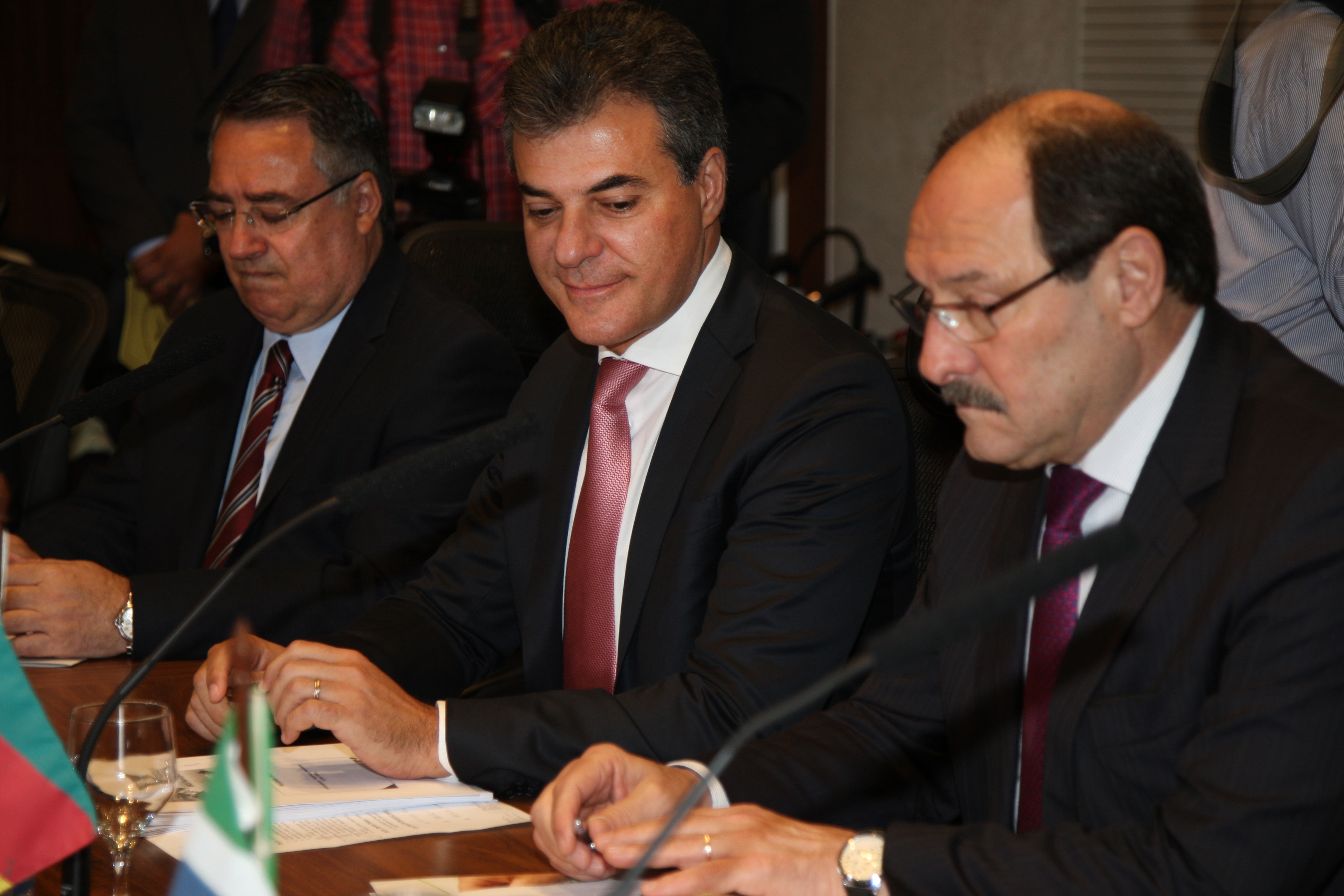 Richa durante reunião com os governadores do Codesul: confiança na Justiça. | Aniele Nascimento/Gazeta do Povo