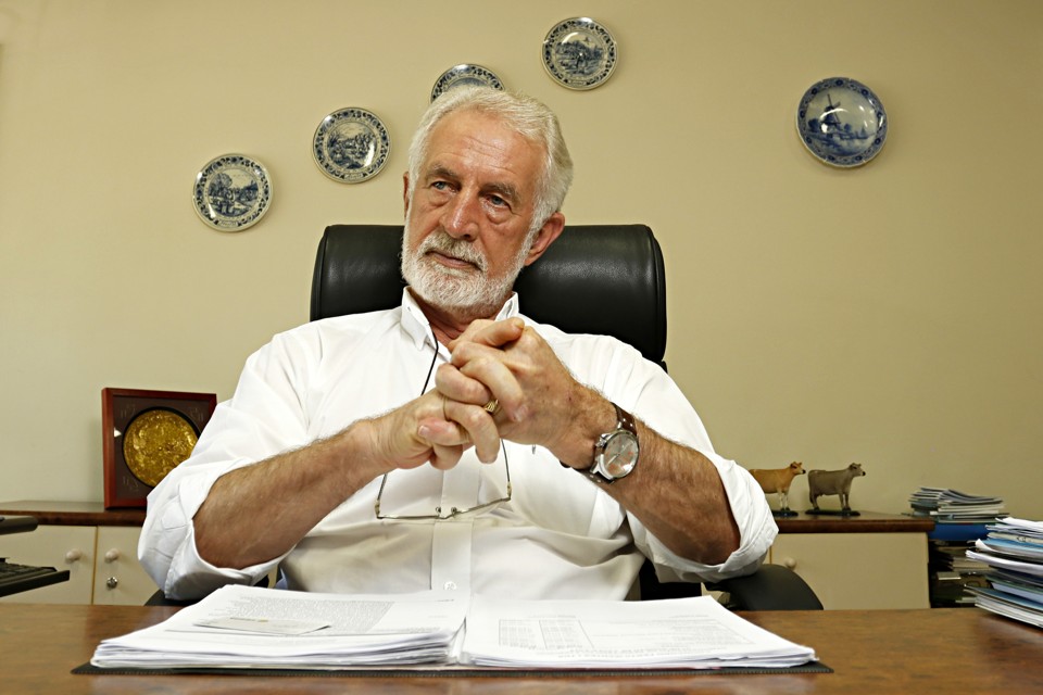 Frans Borg, presidente da cooperativa Castrolanda, organizadora da exposição. | Josué Teixeira/Gazeta do Povo