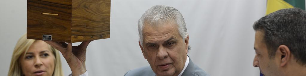 José Carlos Araújo, presidente do Conselho de Ética, ganhou o cargo a contragosto de Cunha. | Valter Campanato/ Agência Brasil