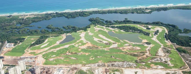 Campo de Golf da Barra já está com a grama plantada para a Olimpíada. | Renato Sette Camara/Prefeitura do Rio