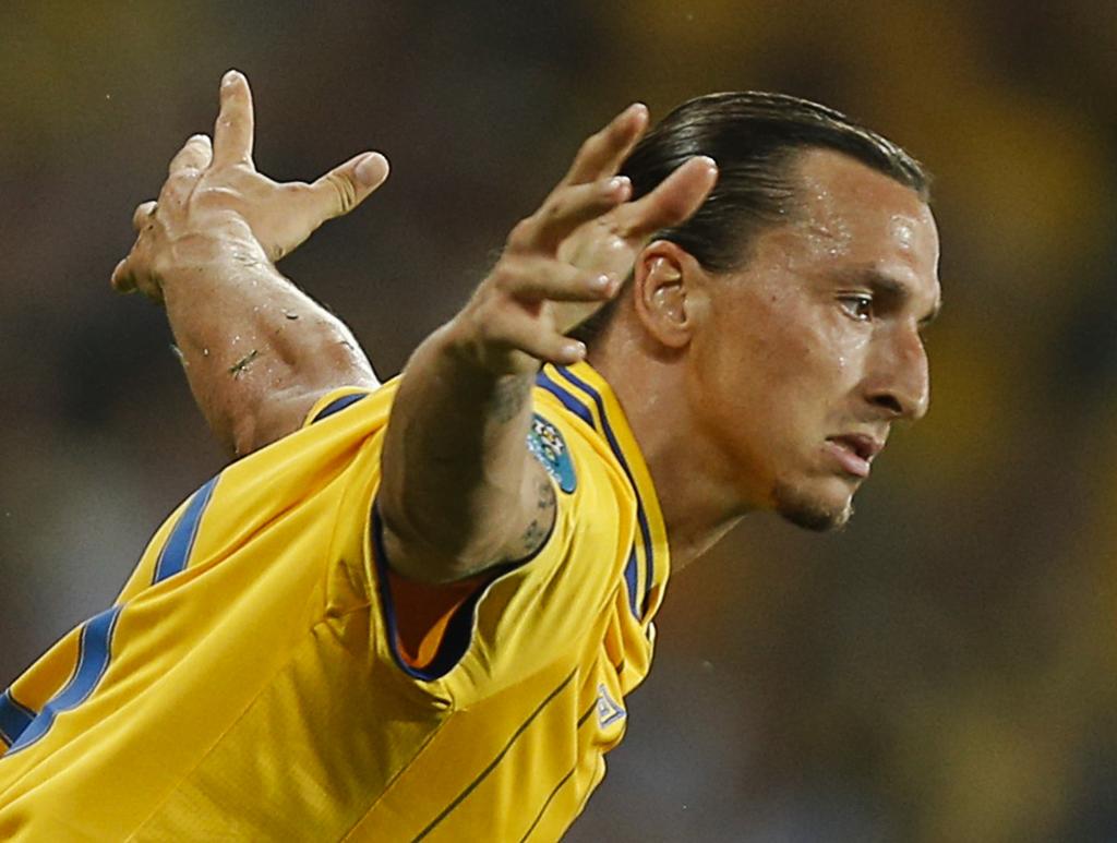 Zlatan Ibrahimovic é o principal nome da Suécia, que enfrentará a Dinamarca em busca de uma vaga na Eurocopa | CVI/CHARLES PLATIAU