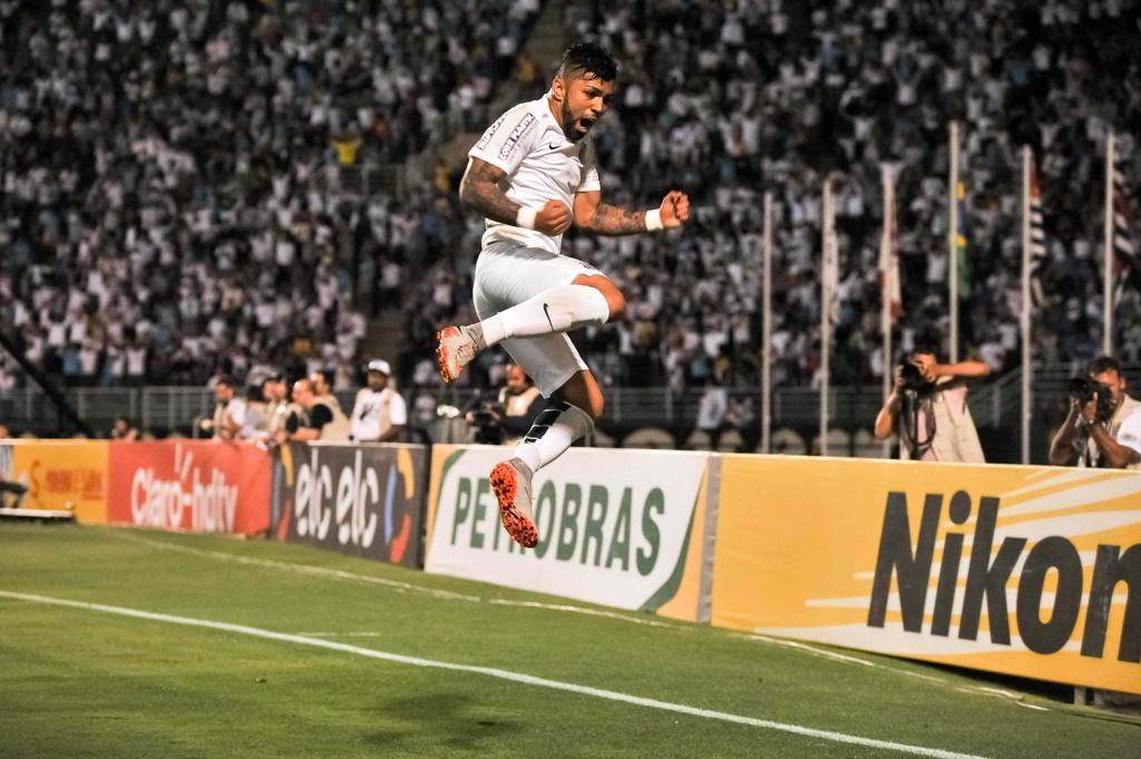 Gabriel abriu o placar na vitória santista | Geovani Velasquez/Folhapress