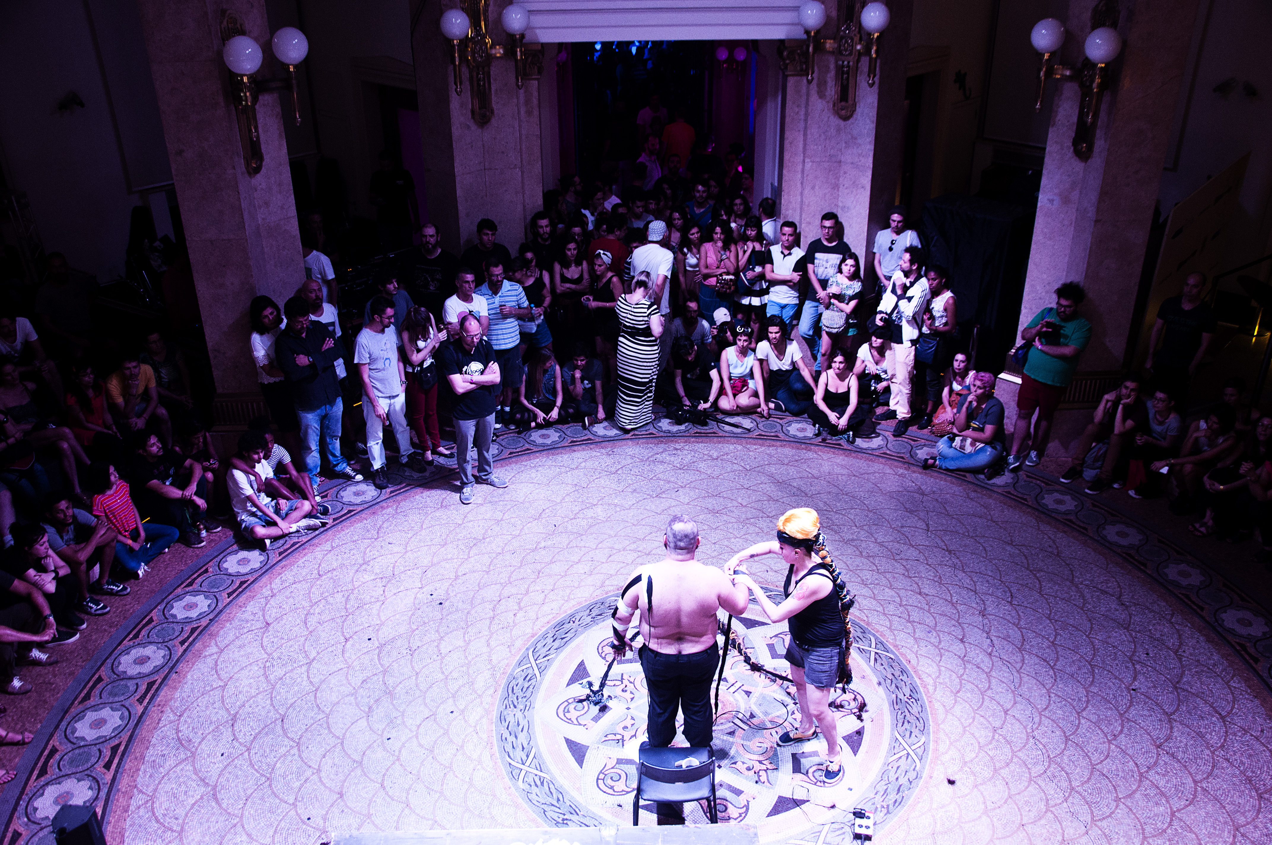 Ricardo Nolasco e Jo Mistinguett participam do evento “p.ARTE”. | Thiago Borba/Divulgação