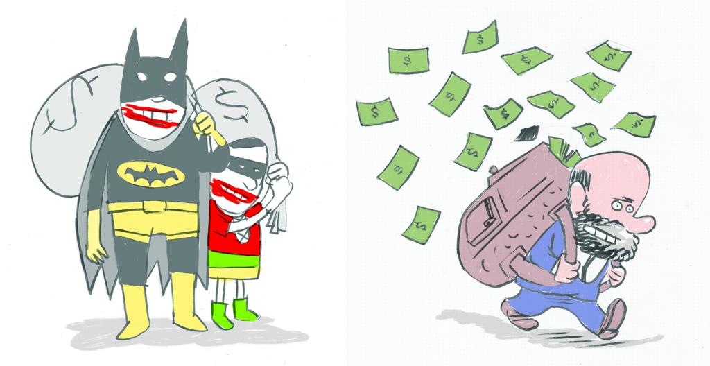 Júlio Faerman, Luís Eduardo Barbosa e João Vaccari Neto,  em  suas identidades secretas descobertas pela Lava Jato. | Bennet