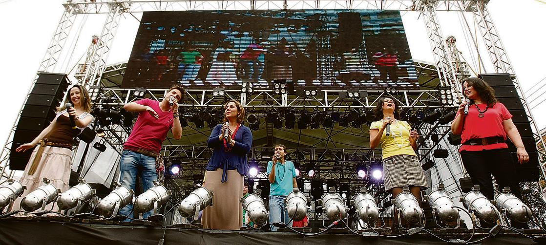 Brasileirão em ação durante VIrada Cultural, em Curitiba: shows no Guairinha terão participação especial de ex-integrantes. | Hugo Harada/Gazeta do Povo