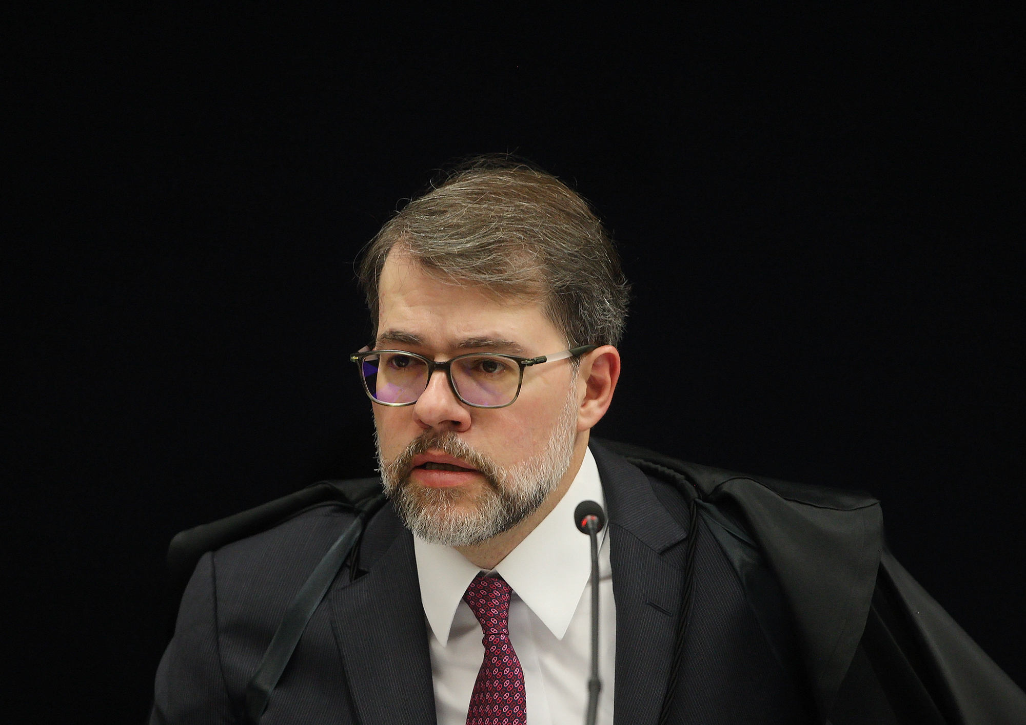 Dias Toffoli, presidente do TSE: “primeiro é preciso julgar pra depois condenar”. | Carlos Humberto/STF
