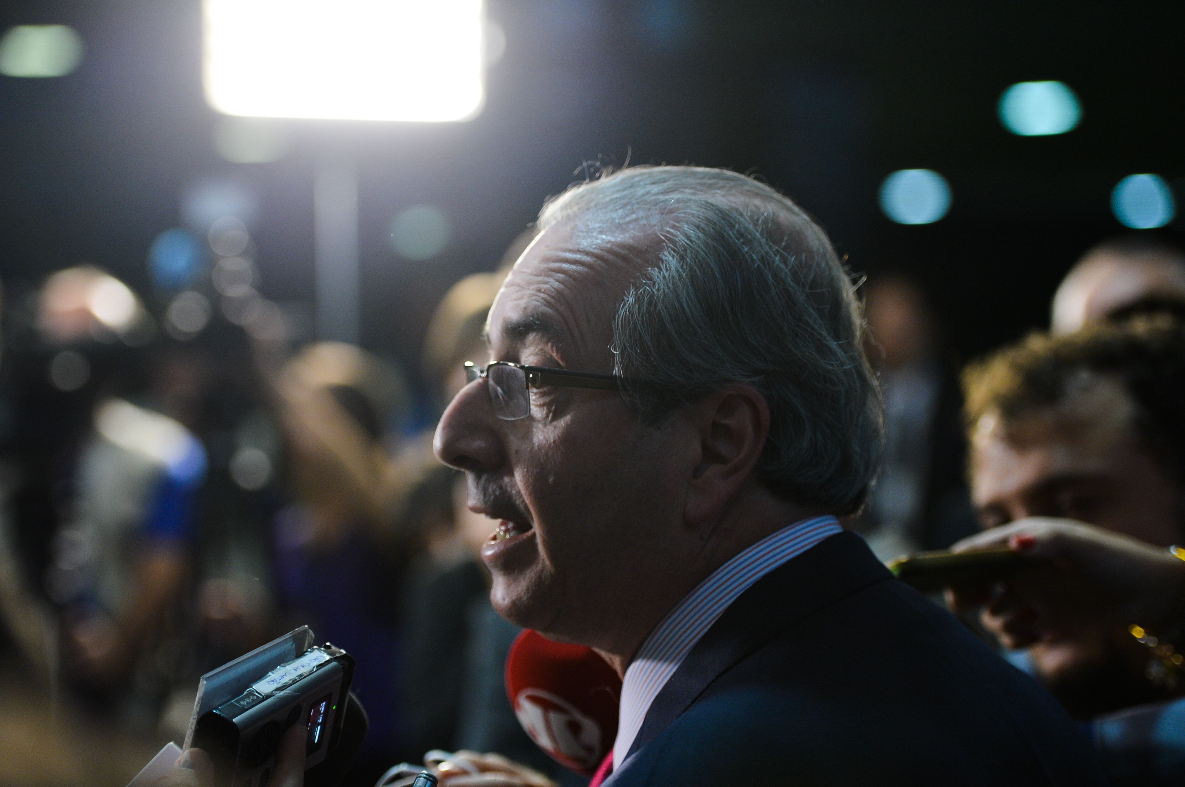 Eduardo Cunha tentou agradar governo e oposição durante a entrevista. | Fábio Rodrigues Pozzebom/Agência Brasil