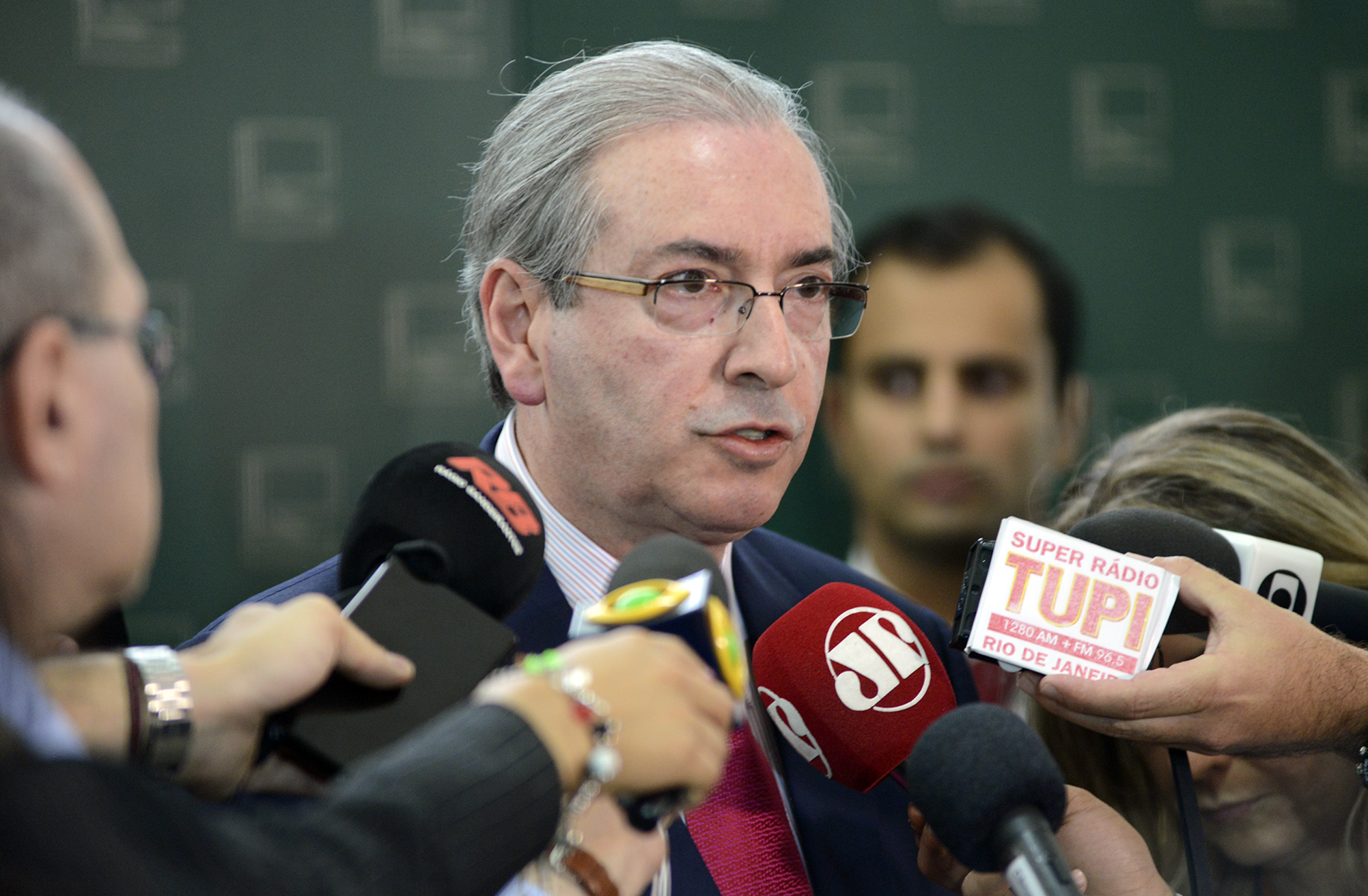 Cunha é acusado de receber recursos desviados de contratos da Petrobras. Ele já foi denunciado ao STF sob acusação de receber propina de ao menos US$ 5 milhões pela contratação de dois navios sondas pela Petrobras. | GUSTAVO LIMA/