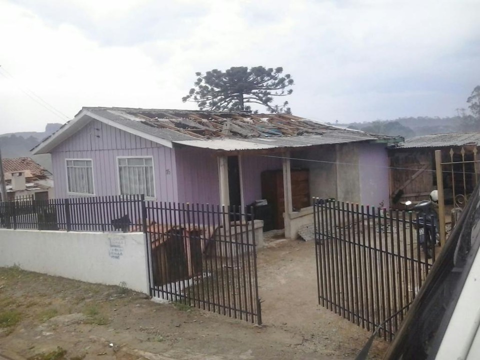 Cidade de Ipiranga, nos Campos Gerais, foi a mais afetada | / Divulgação/Edson Witek/Defesa Civil Municipal